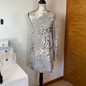 Elizabeth and James animal print silk dress